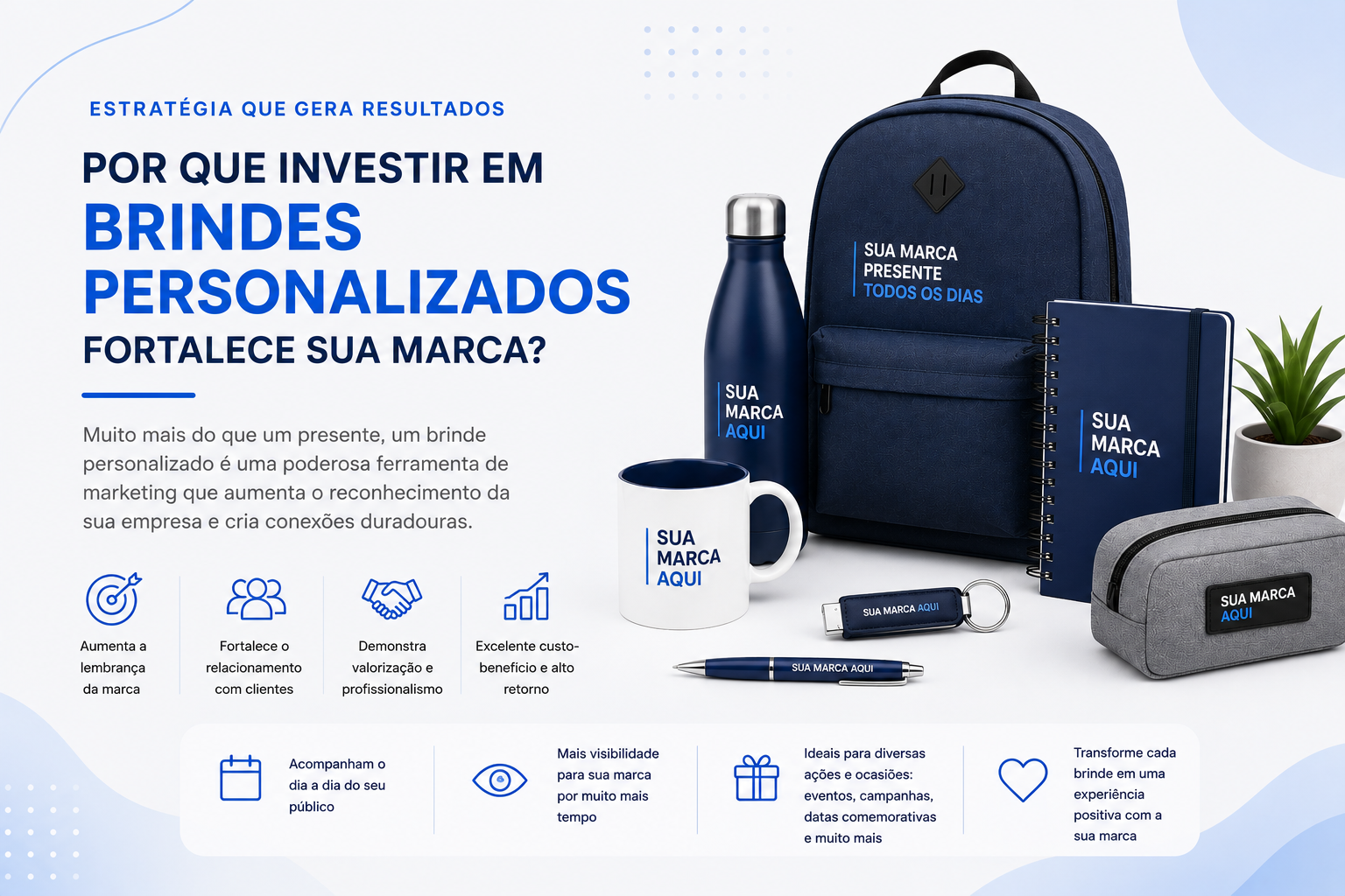 Por que investir em brindes personalizados fortalece sua marca?