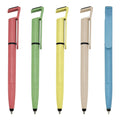 CANETA FIBRA DE BAMBU TOUCH + SUPORTE CEL COM PERSONALIZAÇÃO